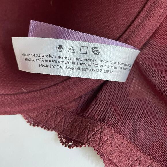 Adore me Adore Me Anais Lightly Padded Contour Demi Bra Front Closure 36D 36 D - Picture 10 of 10